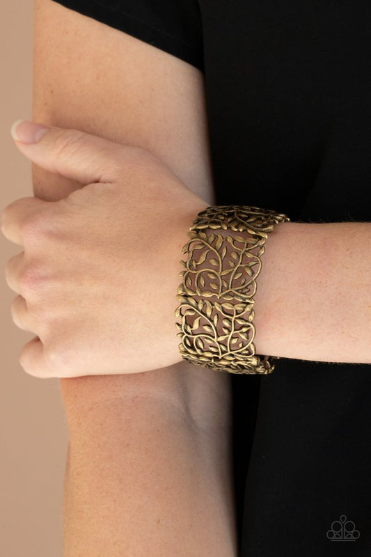 Verdantly Vintage - Brass - Paparazzi Bracelet Image