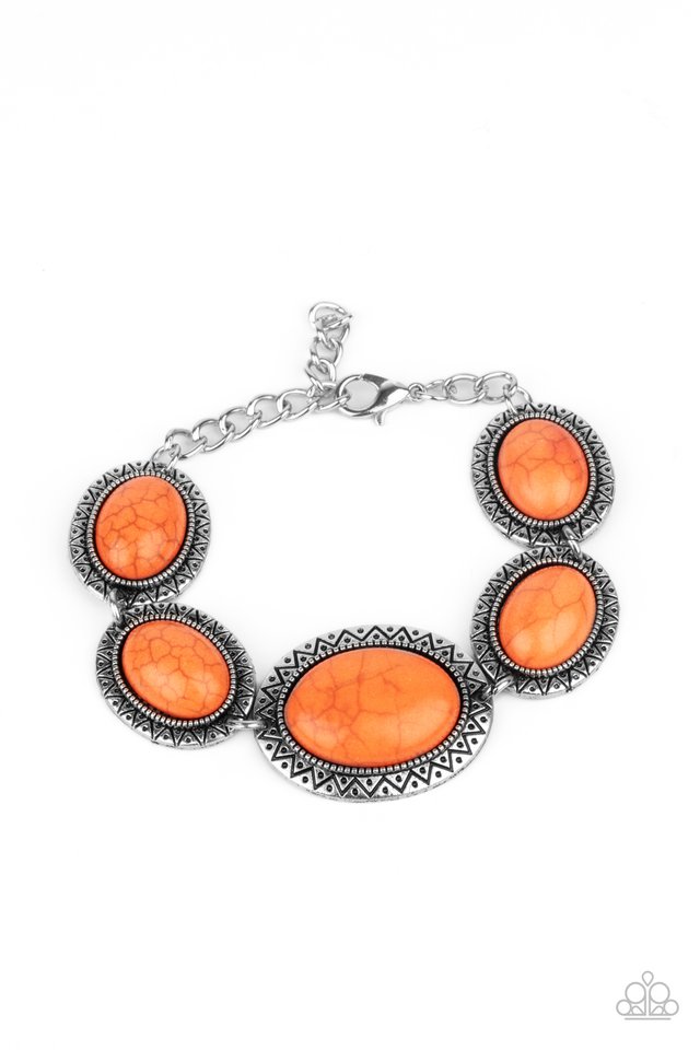 MESA Time Zone - Orange - Paparazzi Bracelet Image