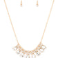 Sparkly Ever After - Gold - Paparazzi Necklace Image