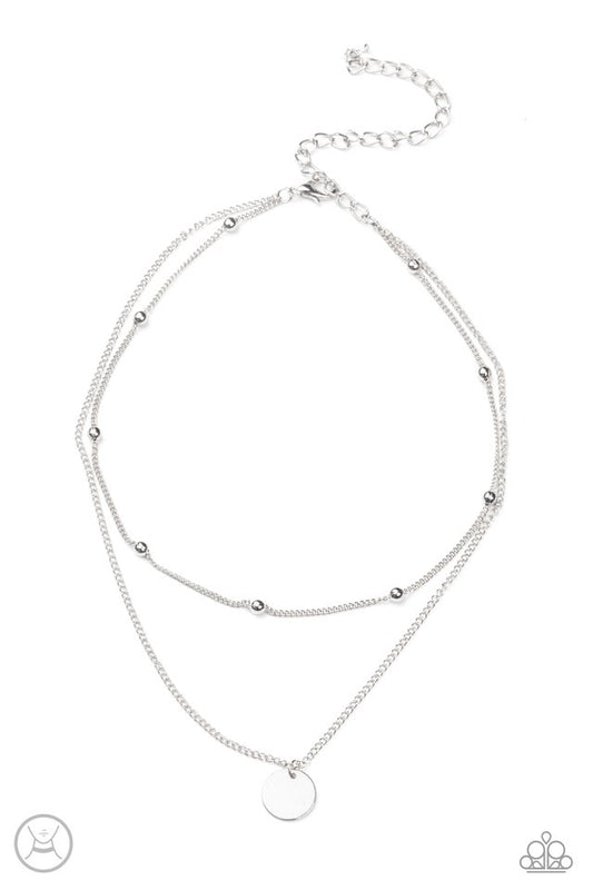 Modestly Minimalist - Silver - Paparazzi Necklace Image