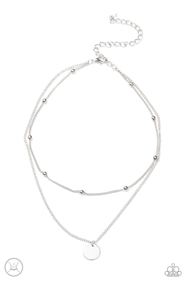 Modestly Minimalist - Silver - Paparazzi Necklace Image