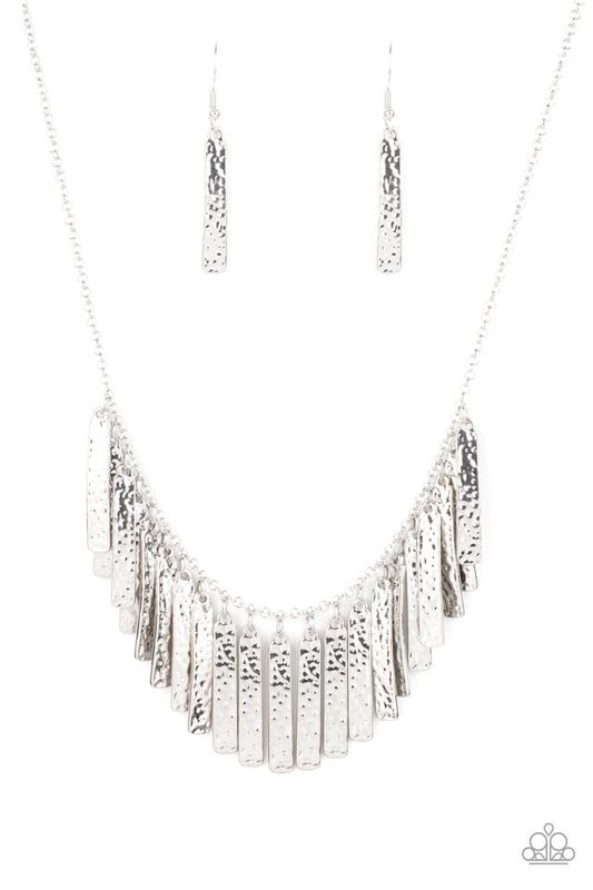 Metallic Muse - Silver - Paparazzi Necklace Image