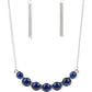 Serenely Scalloped - Blue - Paparazzi Necklace Image