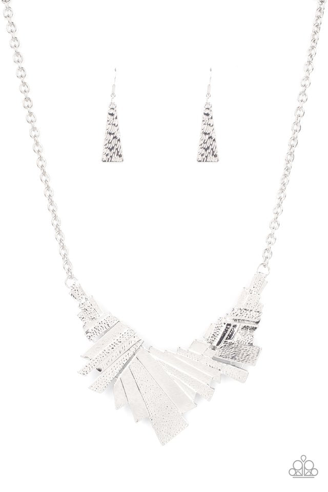 Happily Ever AFTERSHOCK - Silver - Paparazzi Necklace Image