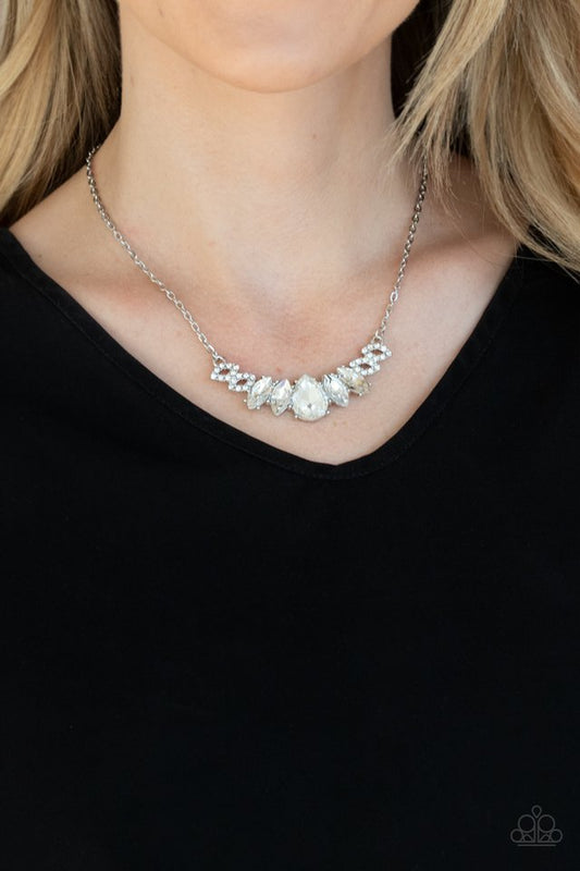 Bride-to-BEAM - White - Paparazzi Necklace Image