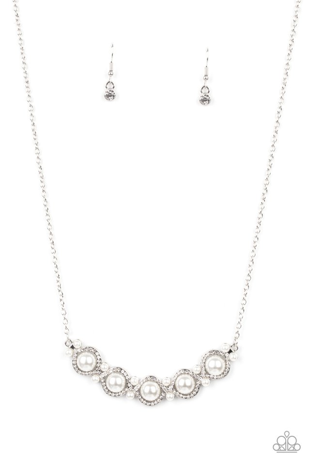 Life of The Wedding Party - White - Paparazzi Necklace Image