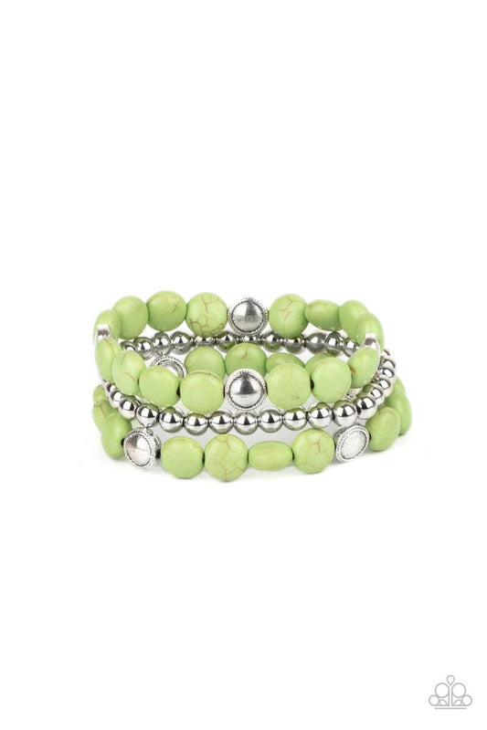 ​Desert Verbena - Green - Paparazzi Bracelet Image