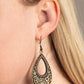 Organically Opulent - Brass - Paparazzi Earring Image