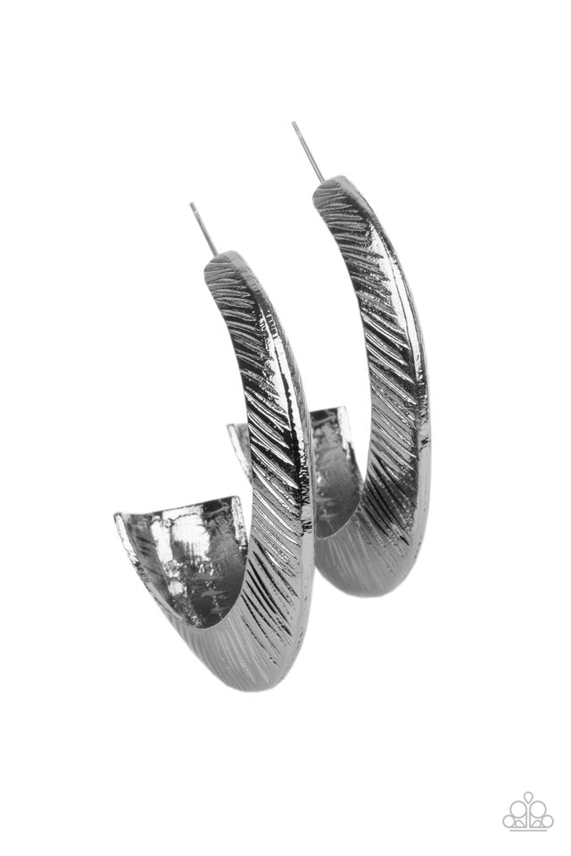 I Double FLARE You - Black - Paparazzi Earring Image