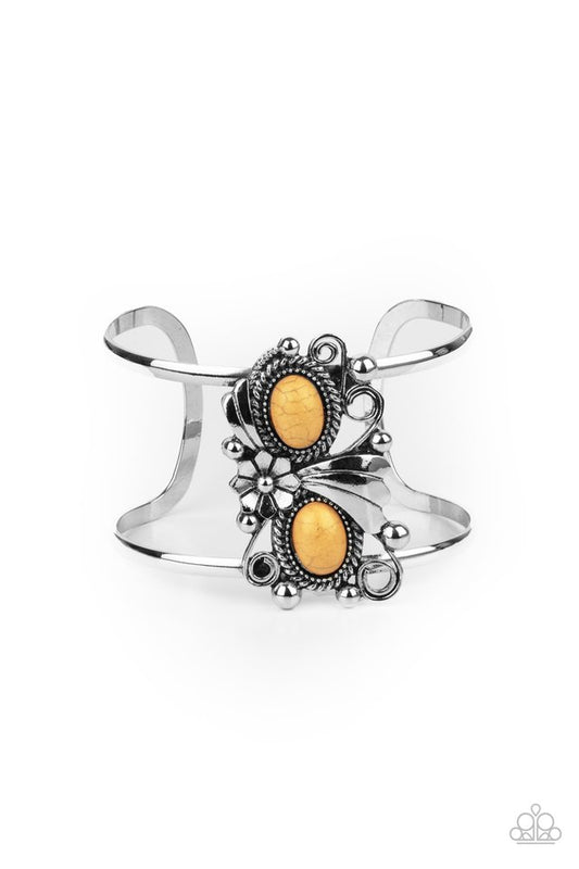 Mojave Flower Girl - Yellow - Paparazzi Bracelet Image