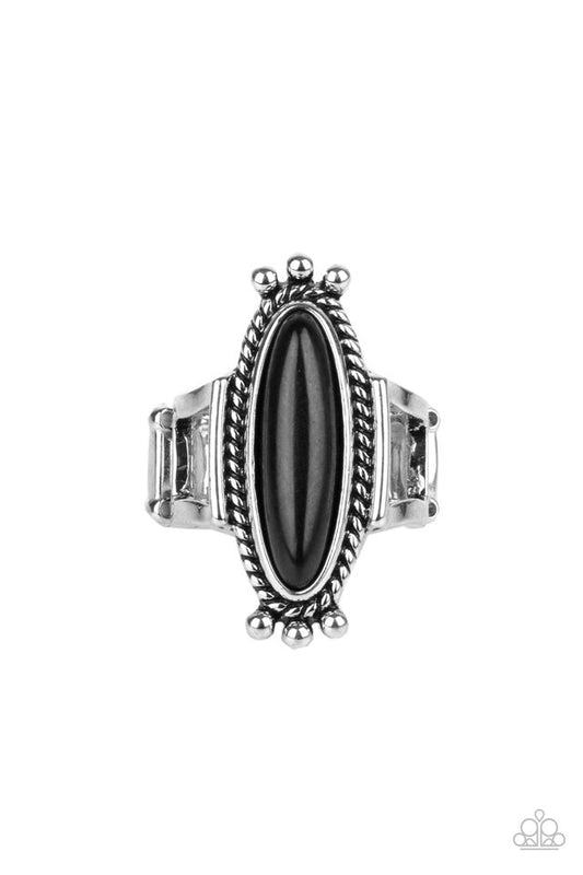 Sahara Escape - Black - Paparazzi Ring Image