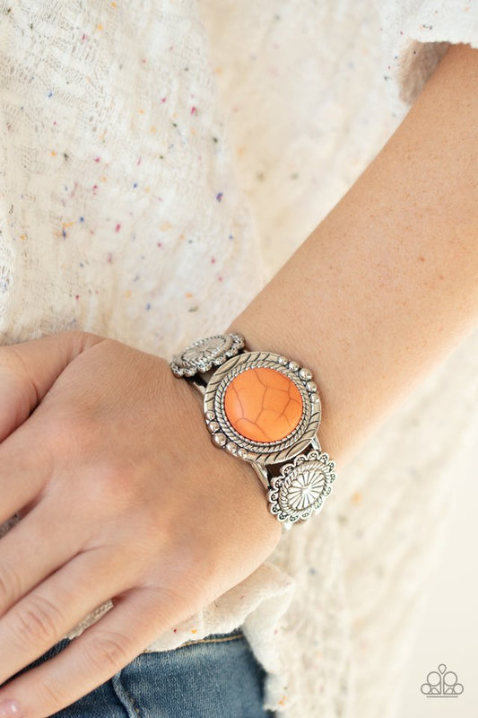 Mojave Motif - Orange - Paparazzi Bracelet Image