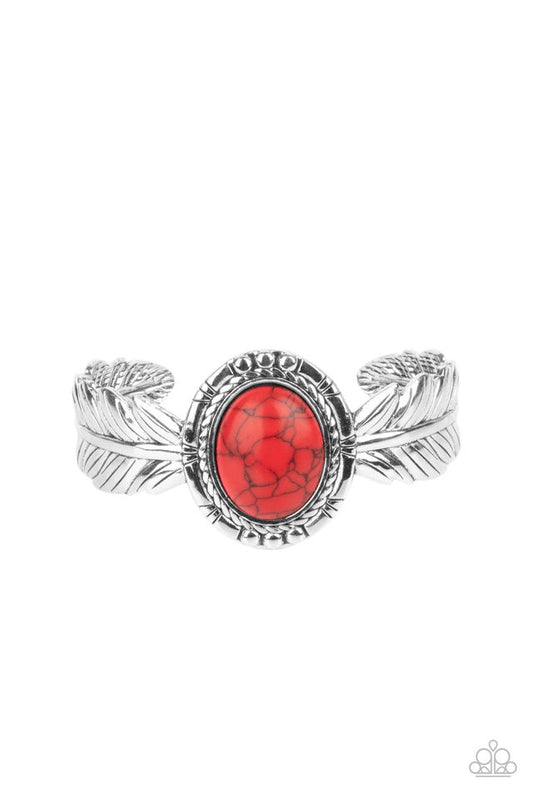 Western Wings - Red - Paparazzi Bracelet Image