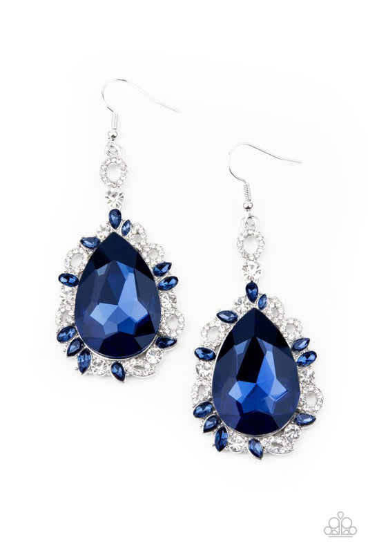 Royal Recognition - Blue - Paparazzi Earring Image