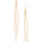 Dainty Dynamism - Gold - Paparazzi Earring Image