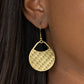 Im Sensing a Pattern Here - Brass - Paparazzi Earring Image