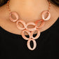 OVAL The Limit - Copper - Paparazzi Necklace Image