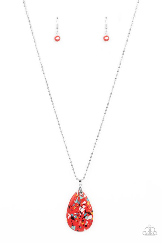 Extra Elemental - Red - Paparazzi Necklace Image