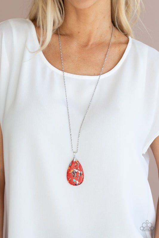 Extra Elemental - Red - Paparazzi Necklace Image