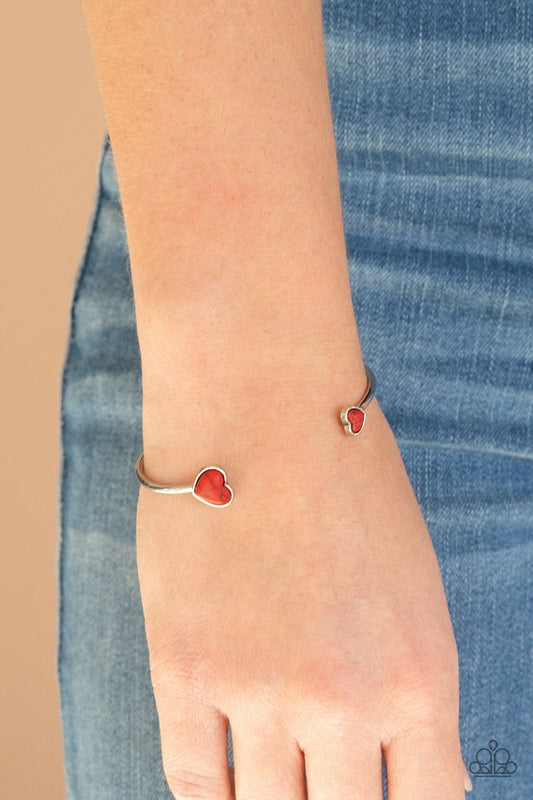 Romantically Rustic - Red - Paparazzi Bracelet Image