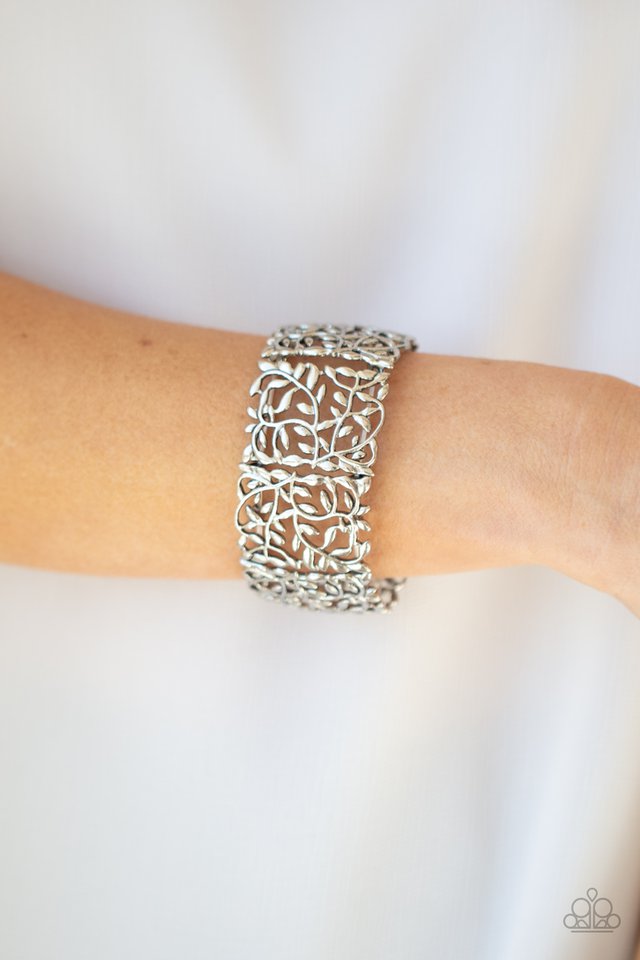 Verdantly Vintage - Silver - Paparazzi Bracelet Image