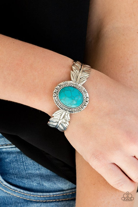 Western Wings - Blue - Paparazzi Bracelet Image