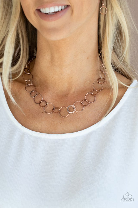 Revolutionary Radiance - Copper - Paparazzi Necklace Image