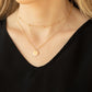 Modestly Minimalist - Gold - Paparazzi Necklace Image