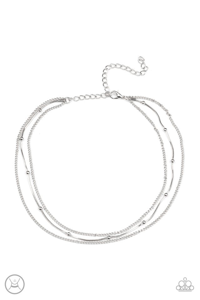 Subtly Stunning - Silver - Paparazzi Necklace Image
