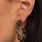 ​Stronger Together - Black - Paparazzi Earring Image