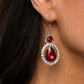 Double The Drama - Red - Paparazzi Earring Image