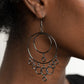 Roundabout Radiance - Black - Paparazzi Earring Image