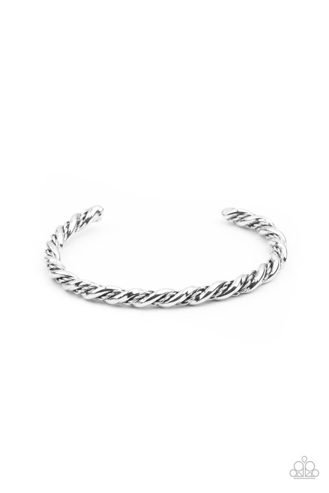 ​Combat Ready - Silver - Paparazzi Bracelet Image