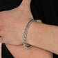 ​Combat Ready - Silver - Paparazzi Bracelet Image