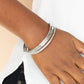 ​Stackable Sparkle - White - Paparazzi Bracelet Image