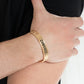 Conquer Your Fears - Gold - Paparazzi Bracelet Image