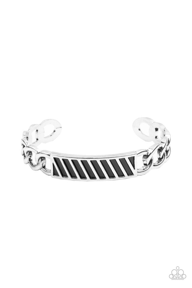 ​Keep Your Guard Up - Silver - Paparazzi Bracelet Image