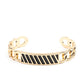 ​Keep Your Guard Up - Gold - Paparazzi Bracelet Image