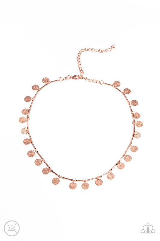 ​Musically Minimalist - Copper - Paparazzi Necklace Image