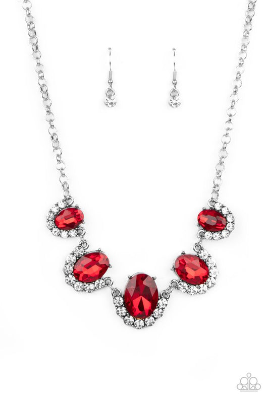​The Queen Demands It - Red - Paparazzi Necklace Image