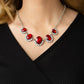 ​The Queen Demands It - Red - Paparazzi Necklace Image