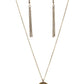 Choose Faith - Brass - Paparazzi Necklace Image