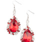 Royal Recognition - Red - Paparazzi Earring Image