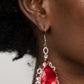 Royal Recognition - Red - Paparazzi Earring Image