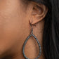 Standout Sparkle - Black - Paparazzi Earring Image