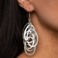 ​Mind OVAL Matter - Silver - Paparazzi Earring Image