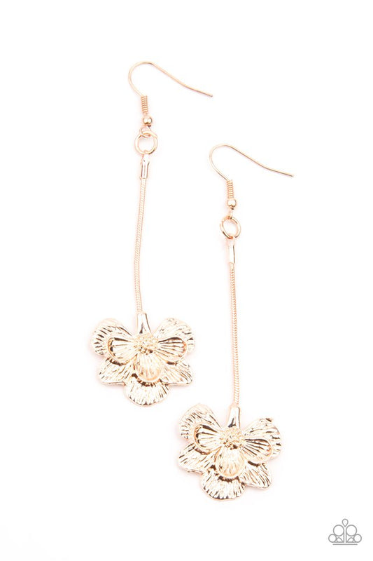 Opulently Orchid - Rose Gold - Paparazzi Earring Image