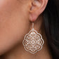 Tour de Taj Mahal - Rose Gold - Paparazzi Earring Image