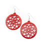 ​Mandala Meadow - Red - Paparazzi Earring Image