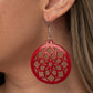 ​Mandala Meadow - Red - Paparazzi Earring Image